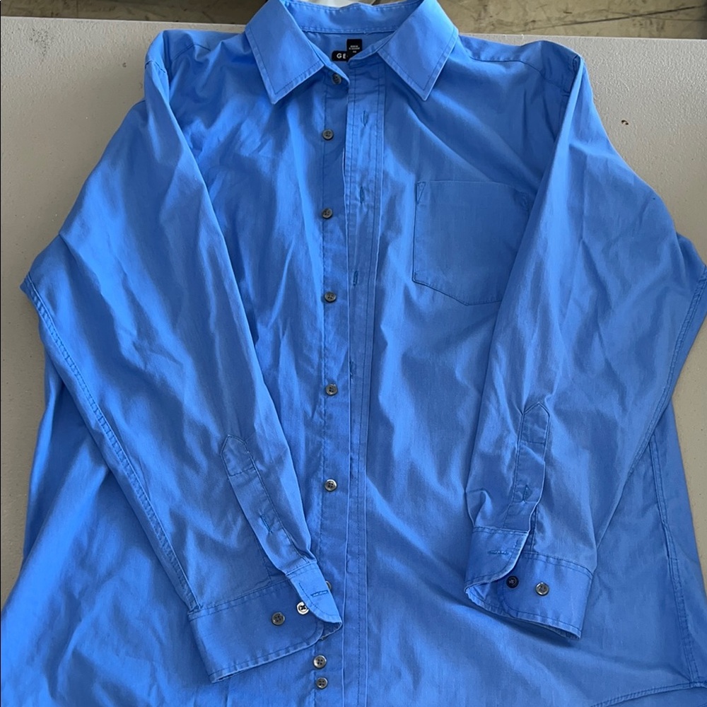 George Classic Blue Button-Up